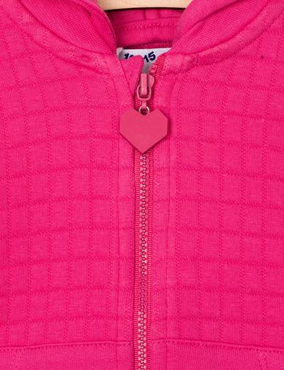 Bluza dresowa niemowlęca - różowa pikowana
