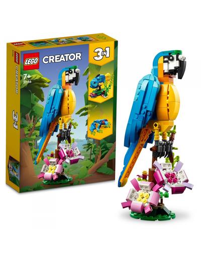 Klocki LEGO Creator 31136 Egzotyczna papuga - 253 elementy, wiek 7 +