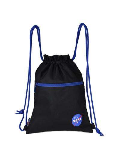 Czarno-niebieski worek NASA 44x33cm