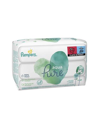 Pampers Aqua Pure Chusteczki nawilżane dla niemowląt 3x48szt