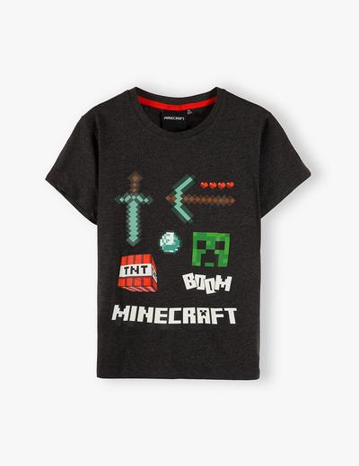 Koszulka z krótkim rękawem Minecraft  - szary