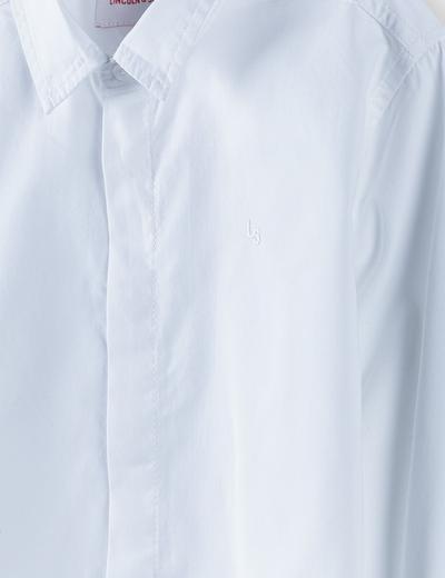 Koszula chłopięca z długim rękawem - biała