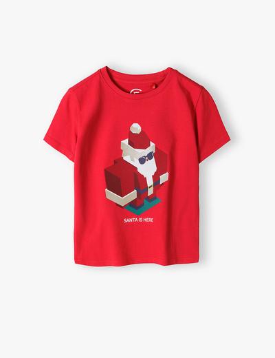 T-shirt świąteczny z Mikołajem - Santa is here