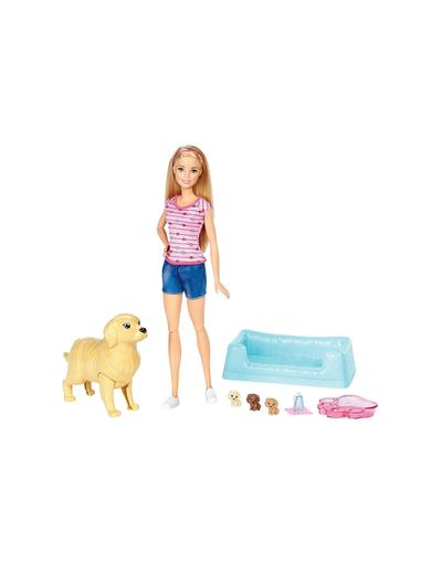 Lalka Barbie narodziny piesków zestaw