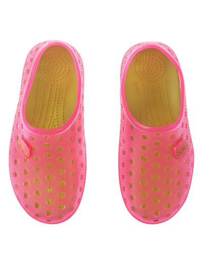 Różowe ogrodowe buty dla dziewczynki