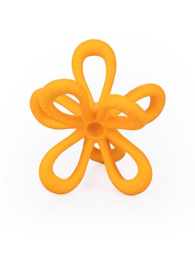 Gryzak uspokajający kwiatek - pomarańczowy