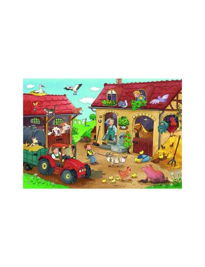 Puzzle dla dzieci 2D: Praca na farmie - 2x12 elementów wiek 3+