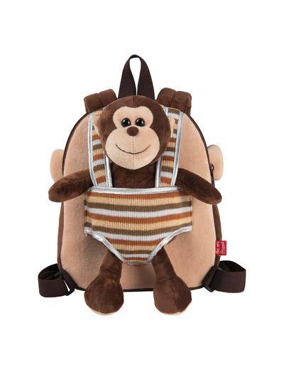 Plecak dwustronny z przytulanką - Małpka wiek 2+