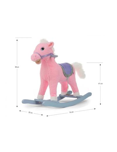 Koń na biegunach Łatek - różowy