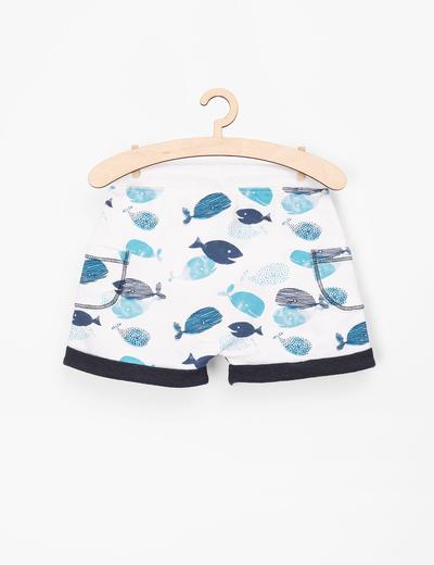 Szorty niemowlęce w niebieskie rybki