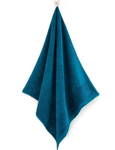 Ręcznik z bawełny egipskiej Lisbona niebieski 50x90cm