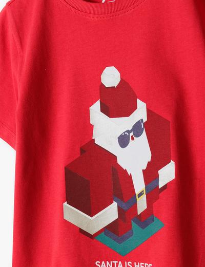 T-shirt świąteczny z Mikołajem - Santa is here