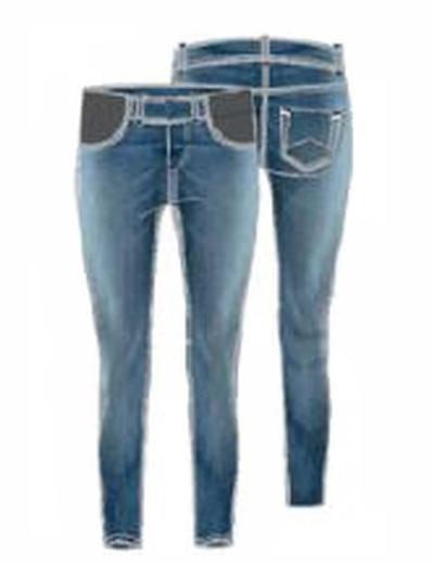 Spodnie jeansowe damskie, ciążowe, slim, niebieskie, Bellybutton