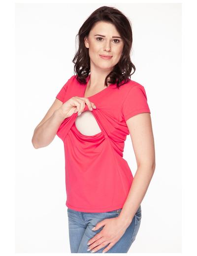 T-shirt ciążowy i do karmienia Milk Shirt -różowy