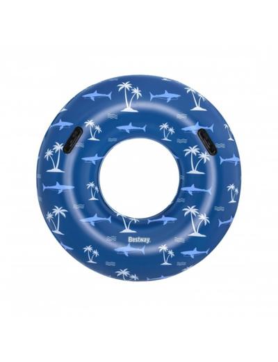 Koło do pływania z uchwytami 1,19m niebieskie