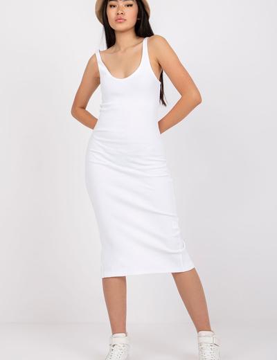 Biała dopasowana sukienka San Diego RUE PARIS