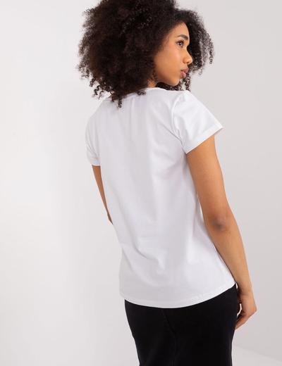 Bawełniany T-Shirt Z Pandami biały