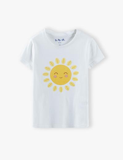 Bluzka dziewczęca ze słoneczkiem- 100% bawełna