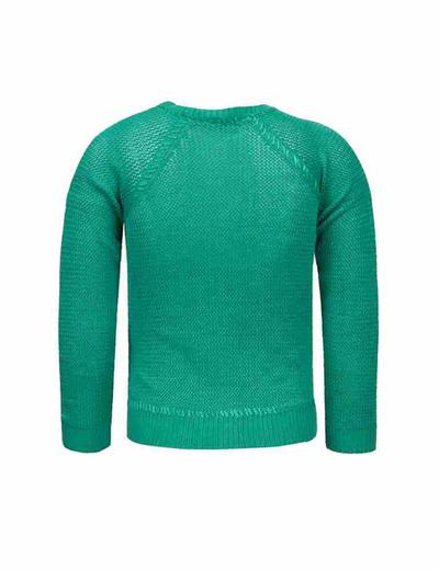 Sweter dziewczęcy rozpinany - zielony -Lief