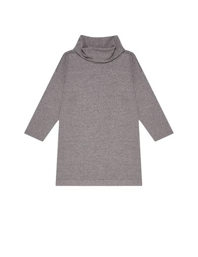 Dzianinowa bluza bez kaptura dla kobiet - szara