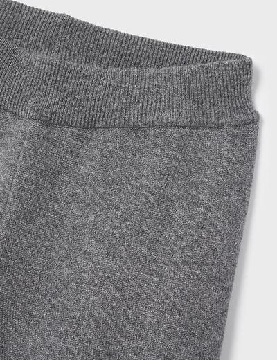 Komplet dziewczęcy sweter w kropki + szare legginsy