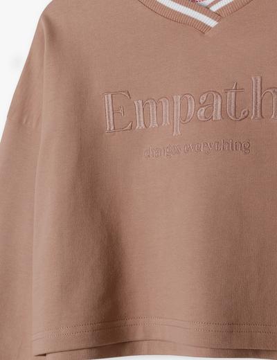Bluza dresowa brązowa - Empathy - Lincoln&Sharks
