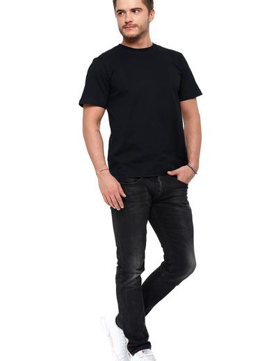T-shirt męski bawełniany czarny