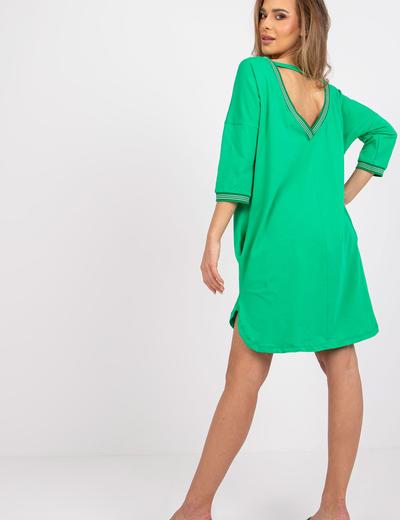 Zielona sukienka oversize Nova RUE PARIS