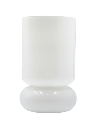 Szklana lampa stołowa LOUIS -biała