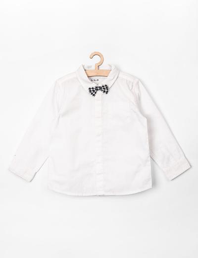 Elegancka koszula dla niemowlaka biała z muszką