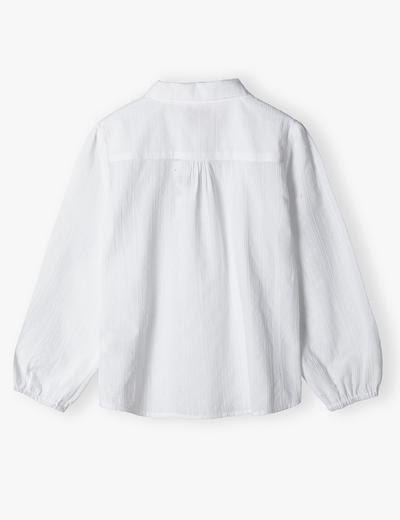 Biała elegancka koszula z długim rękawem dla dziewczynki - Lincoln&Sharks