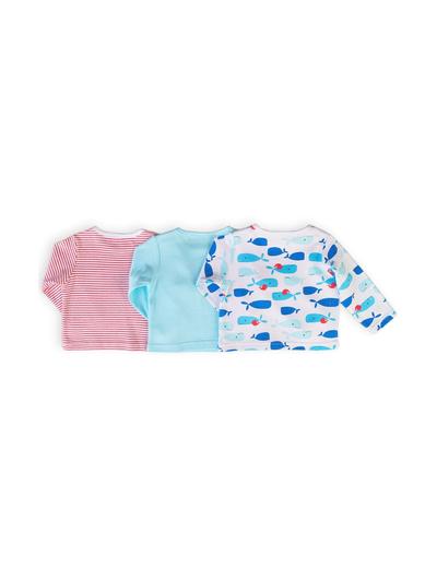 Bawełniane bluzki niemowlęce- 3-pak