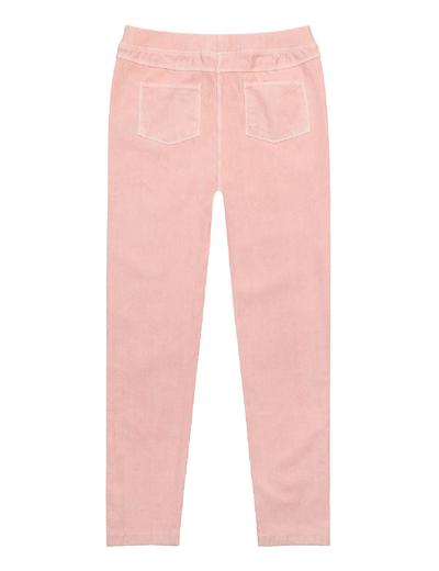 Różowe spodnie dla dziewczynki typu jeginnsy