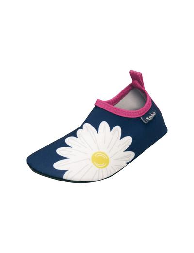 Buty kąpielowe dla dziewczynki- granatowe w kwiatki