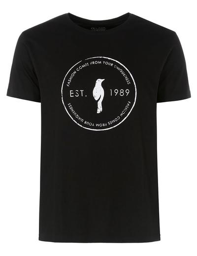 T-shirt męski czarny OCHNIK