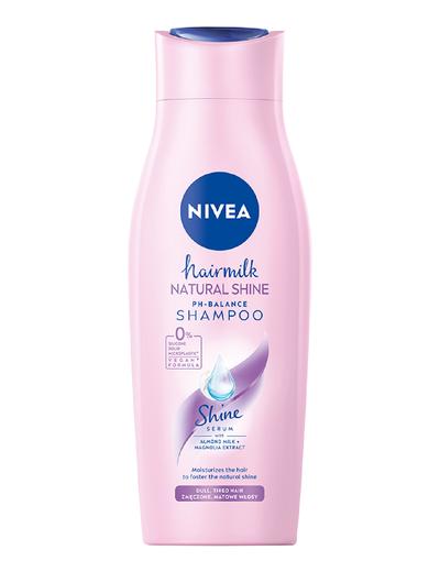 Nivea Hairmilk Natural Shine szampon do włosów wzmacniający 400 ml