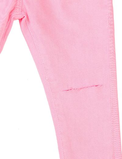 Spodnie niemowlęce w kolorze różowym