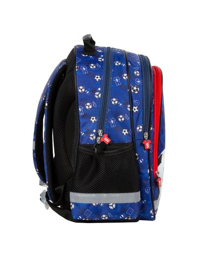 Plecak szkolny dla chłopca PIŁKA - niebieski