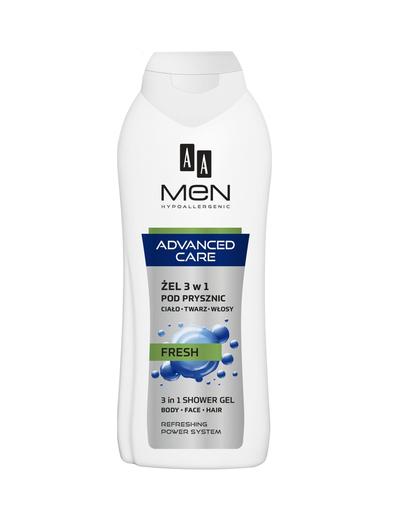 AA Men Advanced Care Żel pod prysznic 3w1 Fresh 400 ml