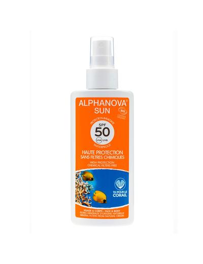 Spray przeciwsłoneczny z filtrem Alphanova SPF 50 - 125g