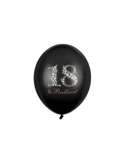Balony 18 & Brilliant 30 cm - Pastel Black 50 sztuk