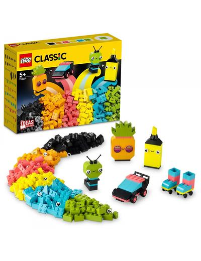 Klocki LEGO Classic 11027 Kreatywna zabawa neonowymi kolorami - 333 elementy, wiek 5 +