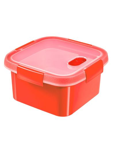 Pojemnik na żywność kwadratowy STEAMER Curver 16x16x9cm - czerwony
