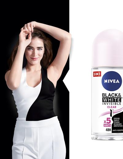 Nivea Black & White Clear Antyperspirant roll-on 50 ml