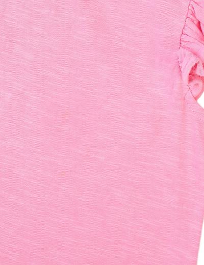 Bawełniana bluzka dziewczęca różowa