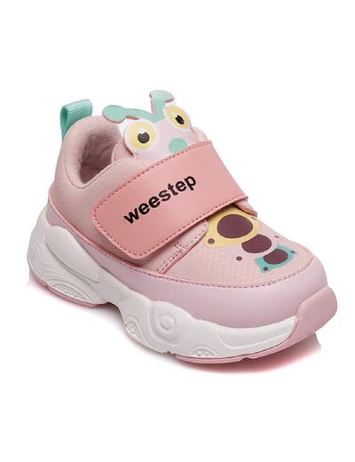 Różowe buty sportowe dziewczęce na rzep Weestep