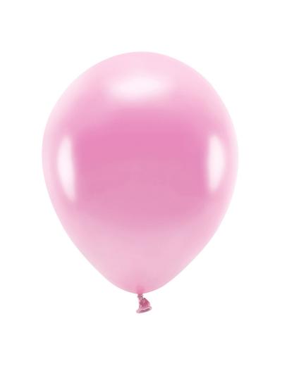 Balony Eco 30cm metalizowane, różowy 100szt