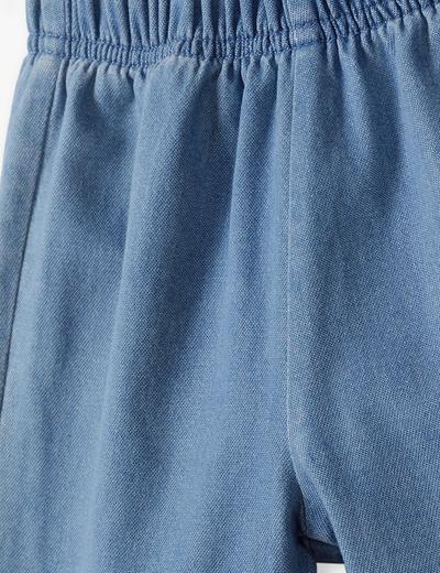 Niebieskie bawełniane spodnie niemowlęce
