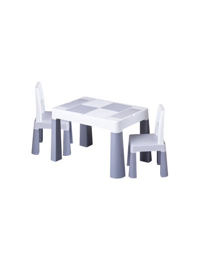 Komplet Multifun stolik i dwa krzesełka - szary