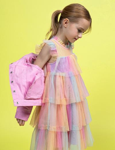 Kolorowa tiulowa sukienka dla dziewczynki - 5.10.15.